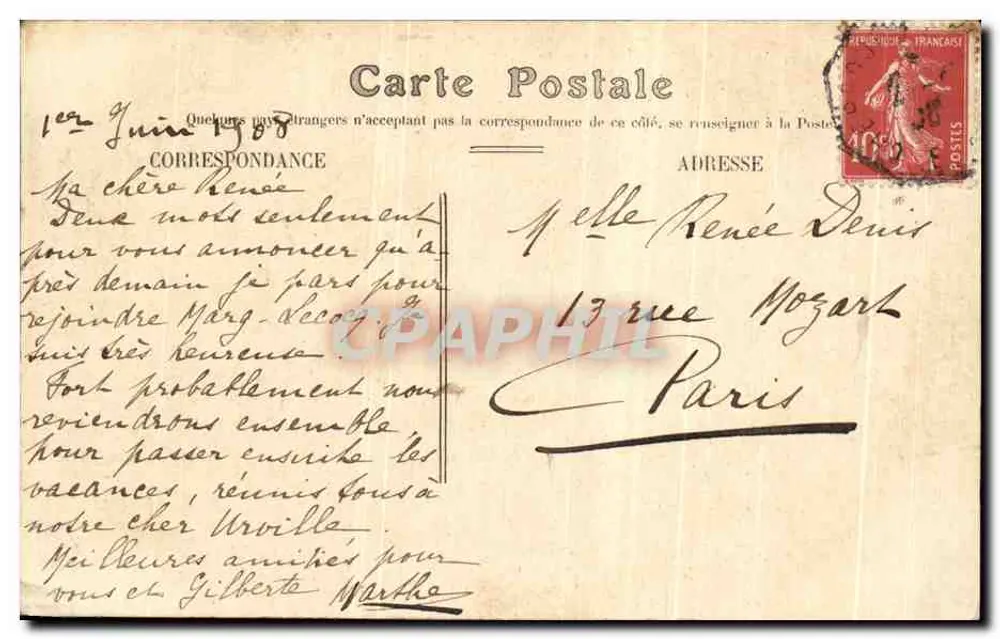 Cherbourg — Igreja da Trindade. - Verso