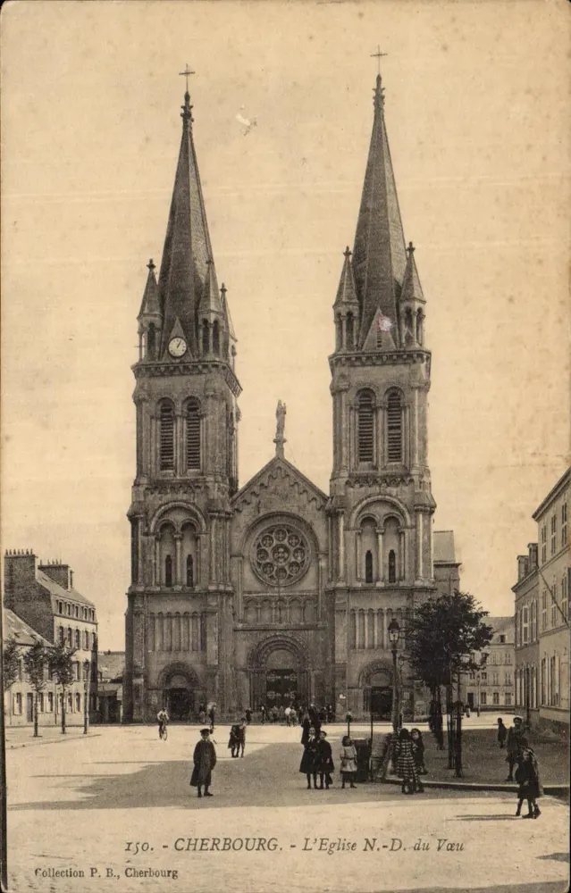 Cherbourg - A Igreja N.-D. do Vau - Coleção P. B. - Frente