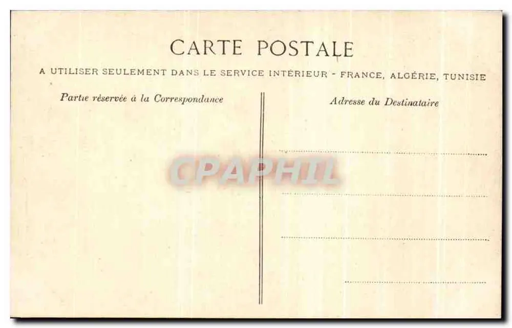 Cherbourg - Estátua de Napoleão — A Normandia — A Bilhete postal antigo - Verso