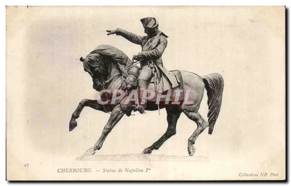 Cherbourg — Estátua de Napoleão I — Coleções ND Phot - Frente
