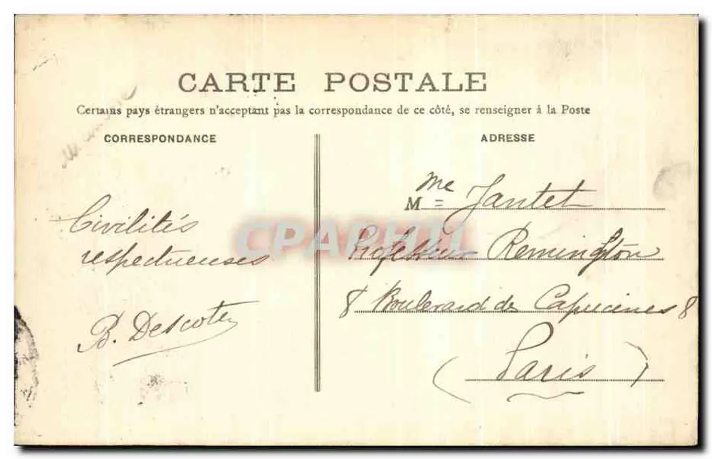 Granville (Manche) — La Plage — B.A. PARIS - Verso