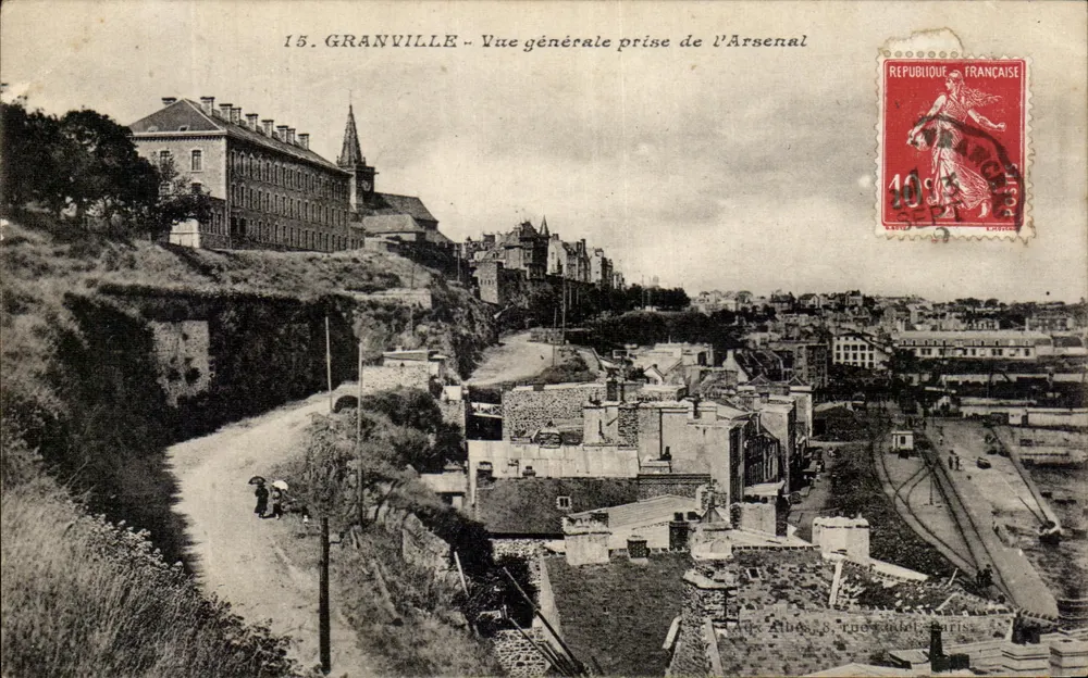 Granville — Allgemeiner Blick vom Arsenal — unbekannter Verleger, Seriennummer 15 - Vorderseite