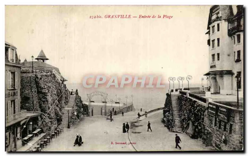 Granville — Entrada da Praia — R. Serrand, foto - Frente