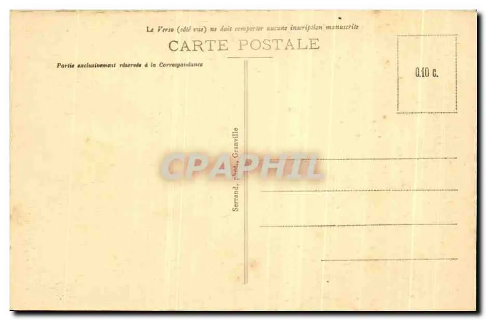 Granville — Eingang zum Strand zur Apéritif-Zeit — Serrand, Granville - Rückseite