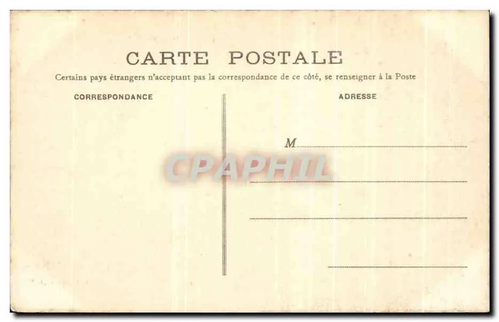 Granville (Manche) - Ansicht der Bassins, vom Roc — B. K., Paris, n° 57 - Rückseite