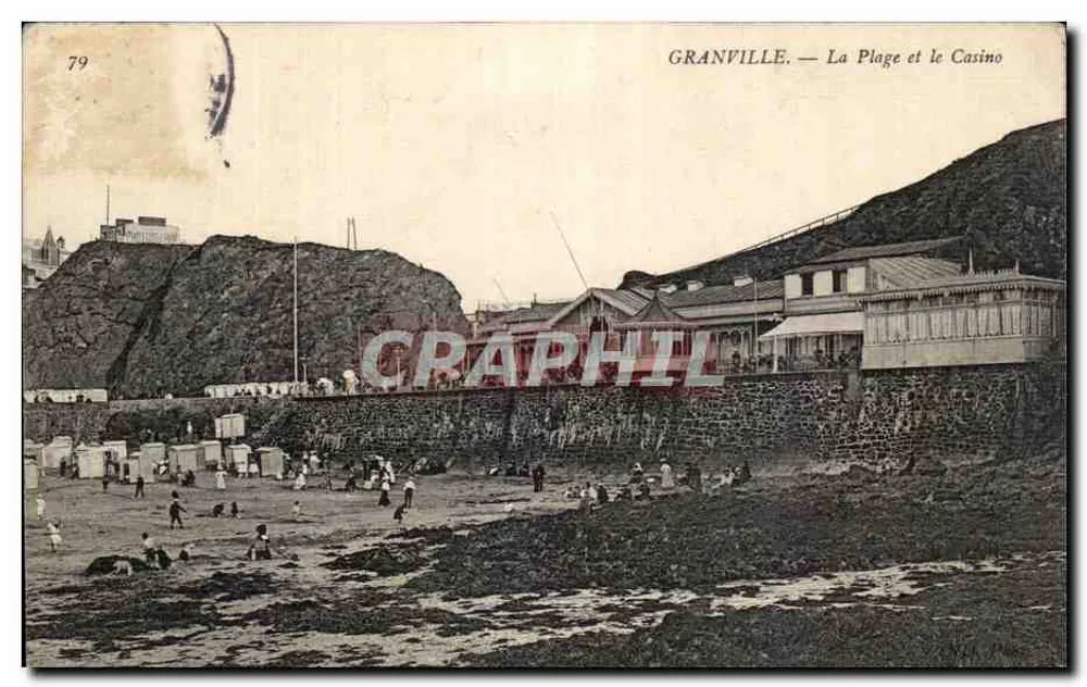 Granville — Strand und Casino — Graphil - Vorderseite