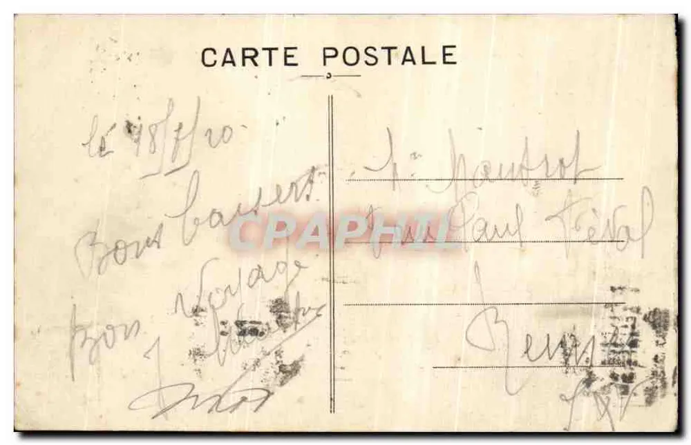 Granville — Die beiden Straßen von Coutances — unbekannter Verlag, Seriennummer nicht sichtbar - Rückseite