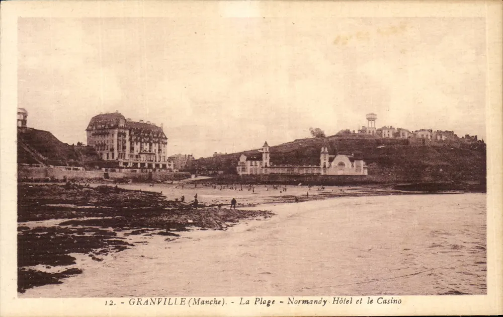 Granville (Manche) - Die Bucht - Normandie - Hotel und Casino - Vorderseite