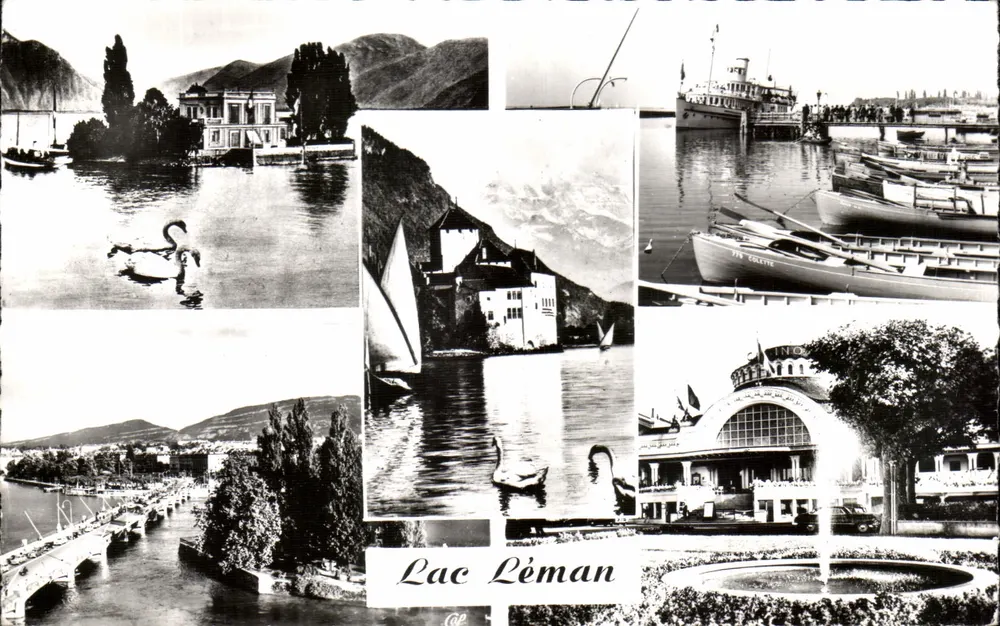 Lac Léman — Panoramablick — Réal-Photo, n°1561 - Vorderseite