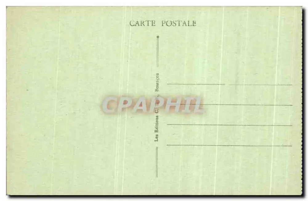 Lac de Bonlieu — Franche-Comté — Sites Pittoresques de Franche-Comté, n°1629 - Rückseite