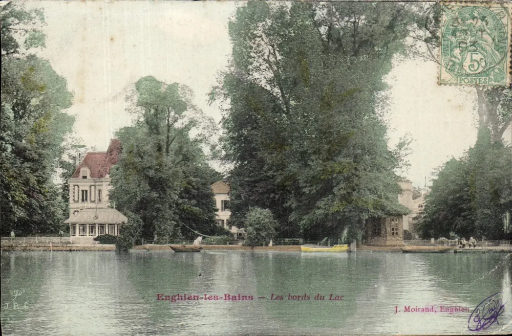 Enghien-les-Bains — As margens do Lago — J. Moirand, Enghien - Frente