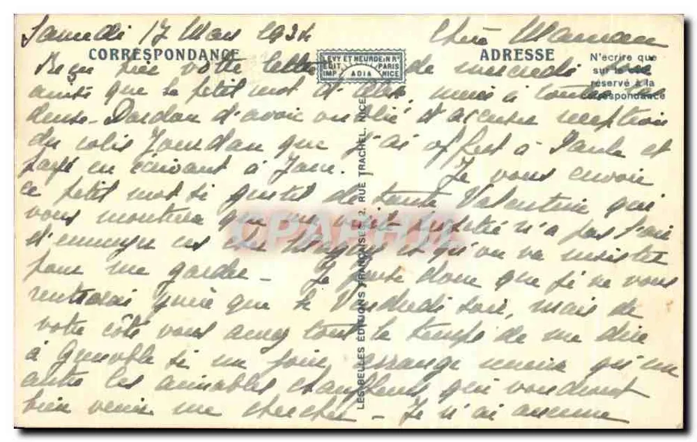 L'ESTÉREL — Corniche d'Or — Les Roches d'Anthéor — Adia, n°11926 - Rewers