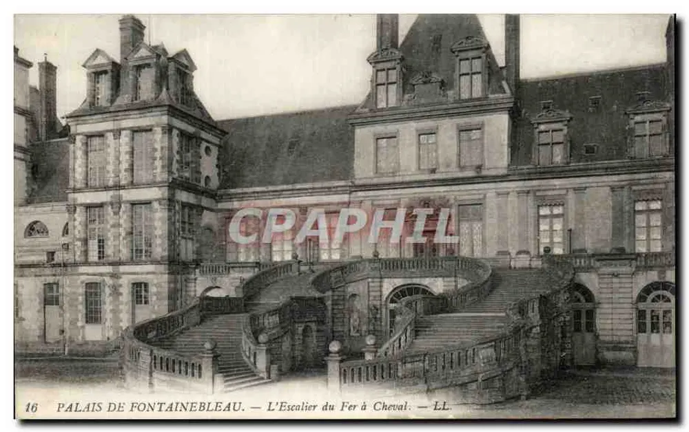 Schloss Fontainebleau — Die Eisenpferdestiege — LL. n°16 - Vorderseite
