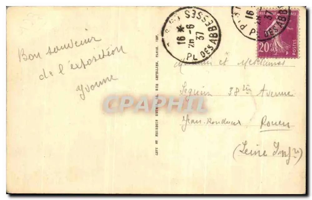 पैन्थियों — पेरिस — अज्ञात प्रकाशक, संख्या 85 - पीछे