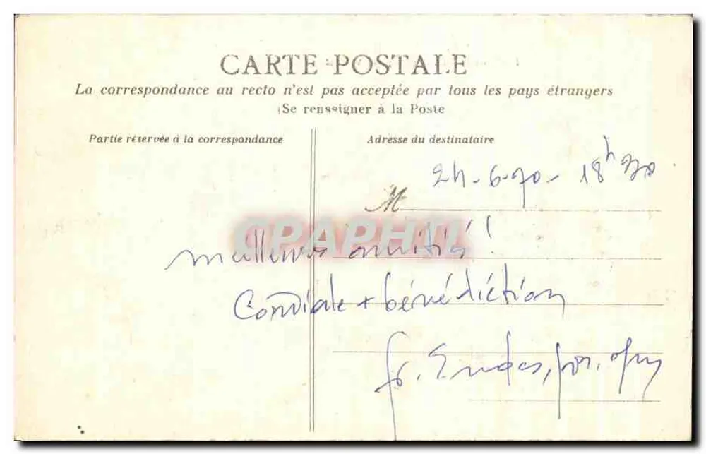 Palacio de Justicia — Fachaña plaza Verdrel — C.V. 428 - ROUEN - Reverso