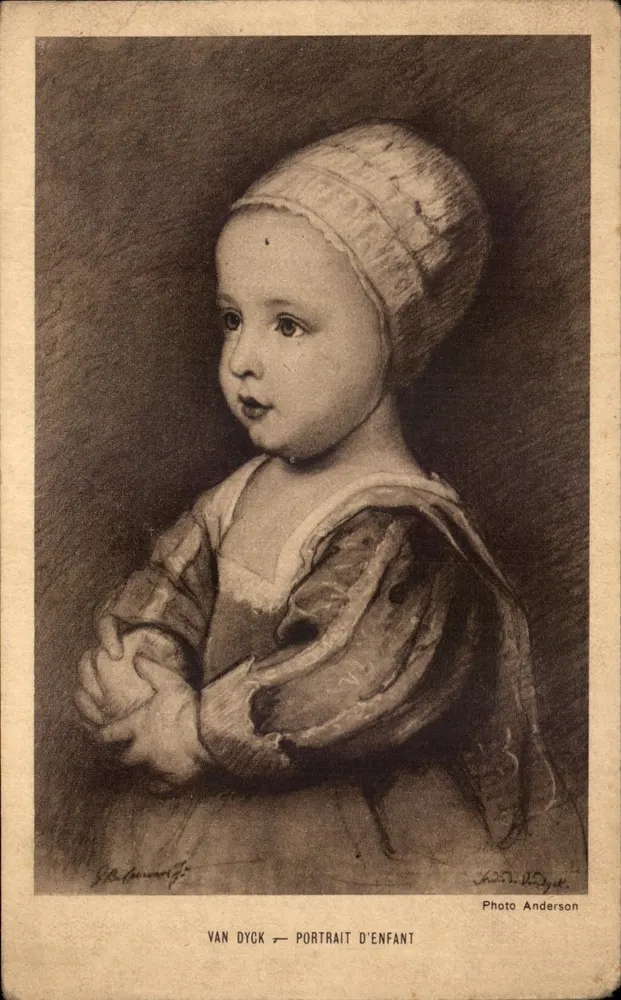 Retrato de criança — Van Dyck — Foto Anderson - Frente