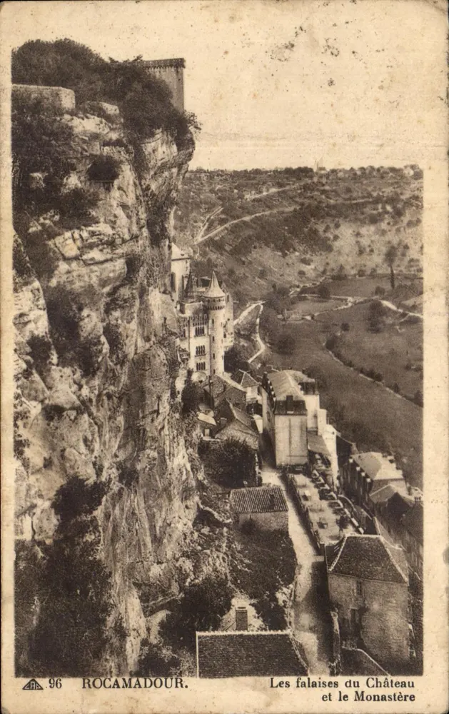 Rocamadour — Die Klippen des Schlosses und das Kloster — CP DES ARTS PHOTOMECA NIC (n°96) - Vorderseite
