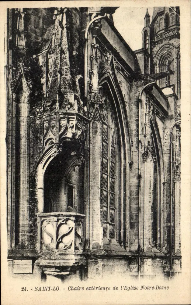 Saint-Lô - Äußere Kanzel der Kirche Notre-Dame — G. Arlaud, n°24 - Vorderseite