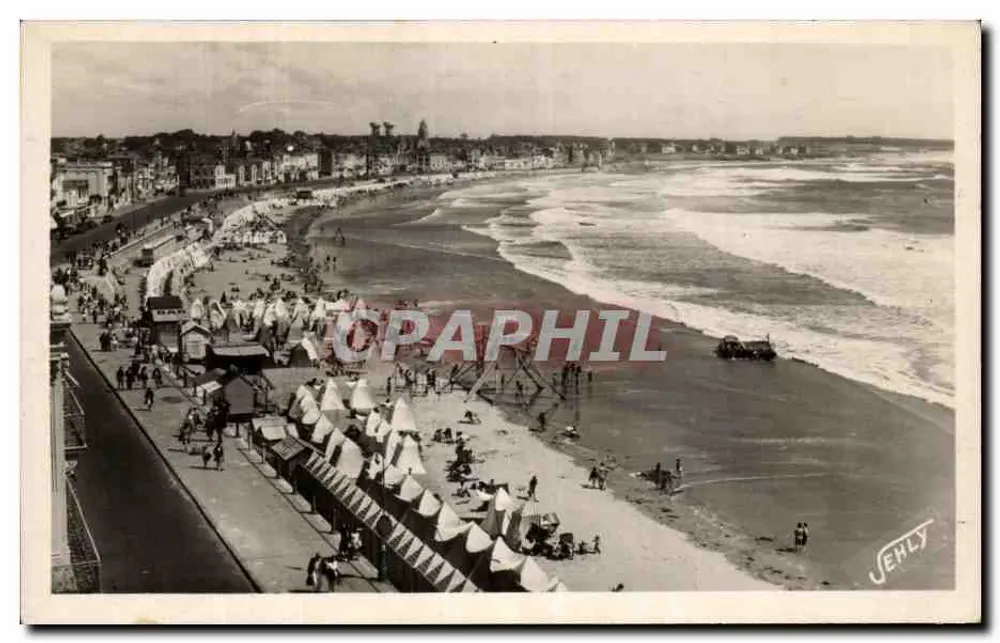 Plage des Sables d'Olonne — vue aérienne — JERLY - Frente