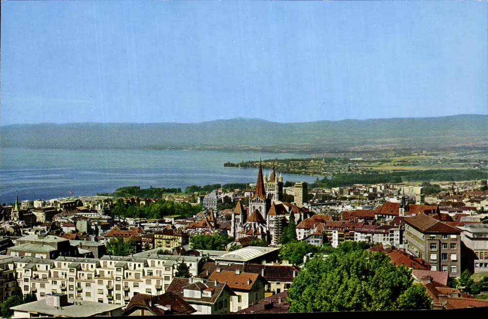 Lausana, vista geral — Edição PERROCHET, n° 5316 - Frente