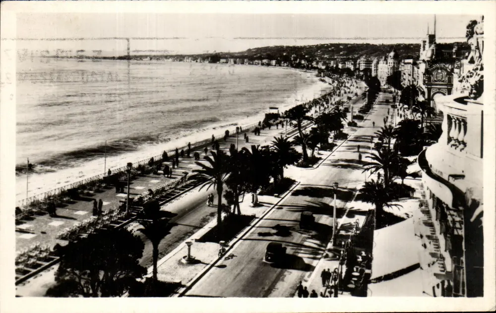 Nice — A Promenade dos Ingleses — Éditions G. Montliet, Nice - Frente