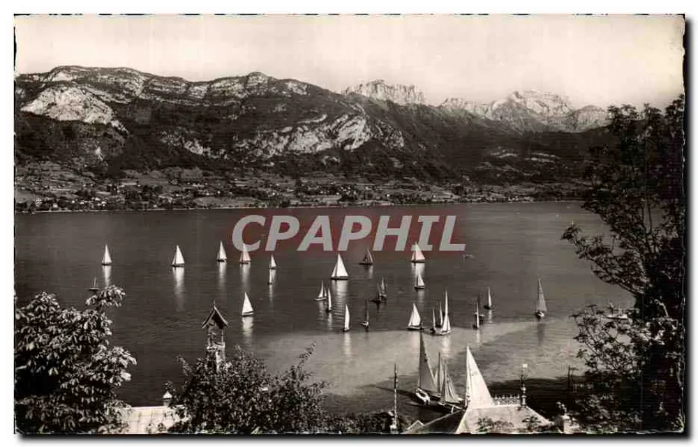 Jezioro Annecy — Regaty — Wydawnictwo G. Maret, Annecy - Awers