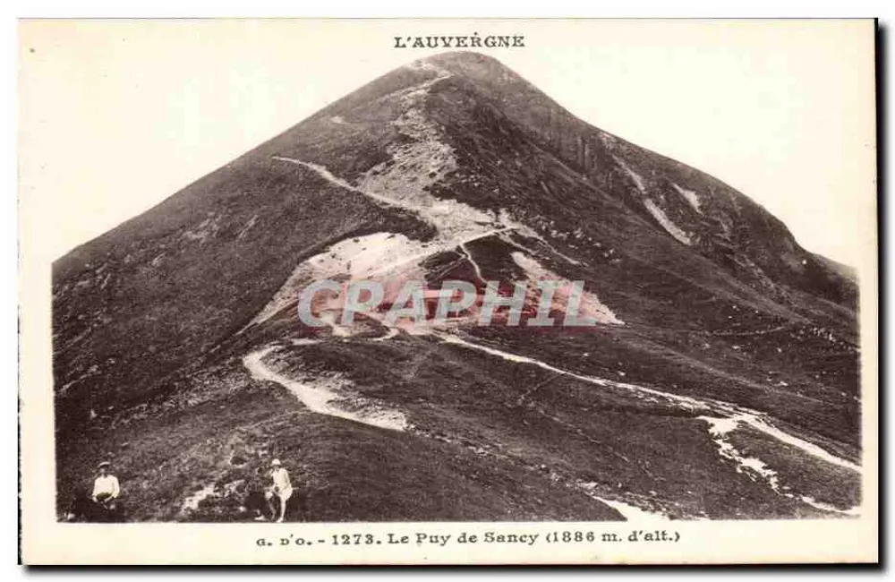 Le Puy de Sancy — 1886 m. de alt. — Châtaines (P.-de-D.) - Frente