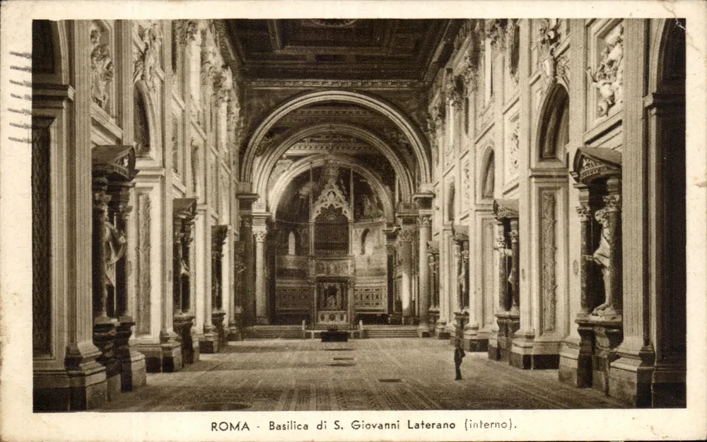 Roma - Basílica de S. Giovanni Laterano (interno) — editor desconhecido, número de série não visível - Frente