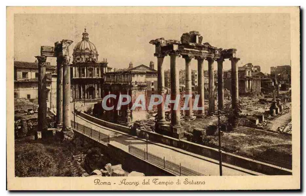 Rome - Resten van het Tempel van Saluzeno — Antieke ansichtkaart n°682, onbekende uitgever - Voorkant