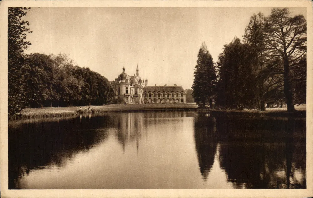 Castelo de Chantilly — Vista do Parque — Edição Delbarrette, n°109 - Frente