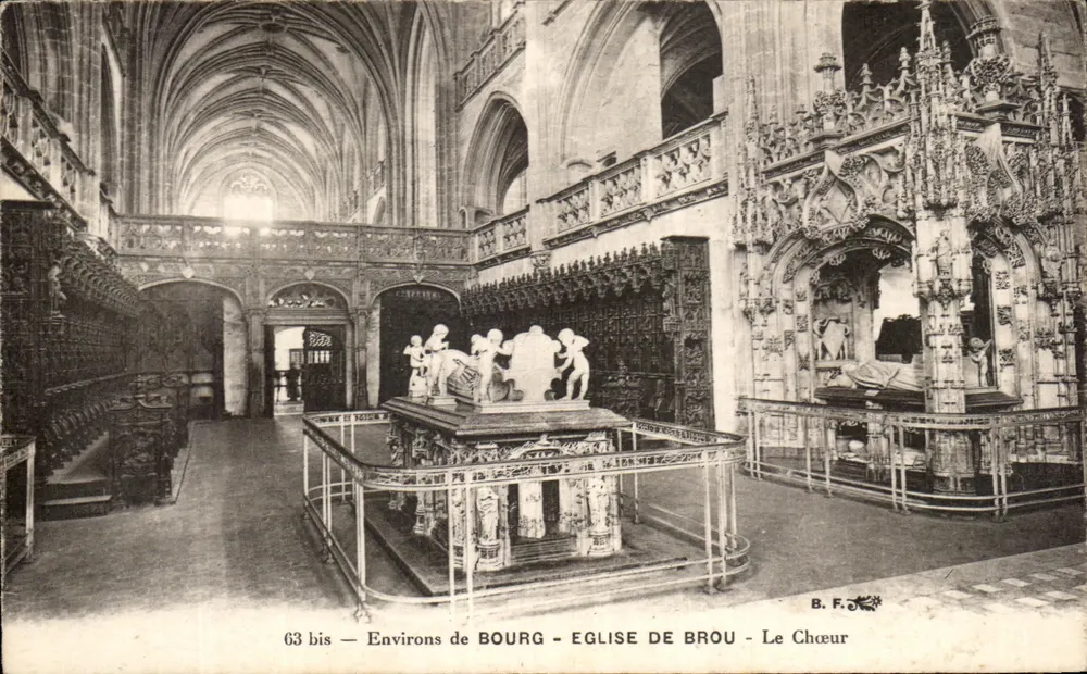Igreja de Brou - O Coro — Arredores de Bourg — B.F. — n° 63 bis - Frente