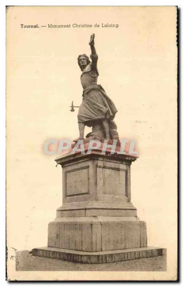 Tournai — Monument Christine de Lalain - Frente