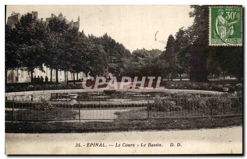 Epinal — Het Cours — Het Bassin — D. D. - Voorkant
