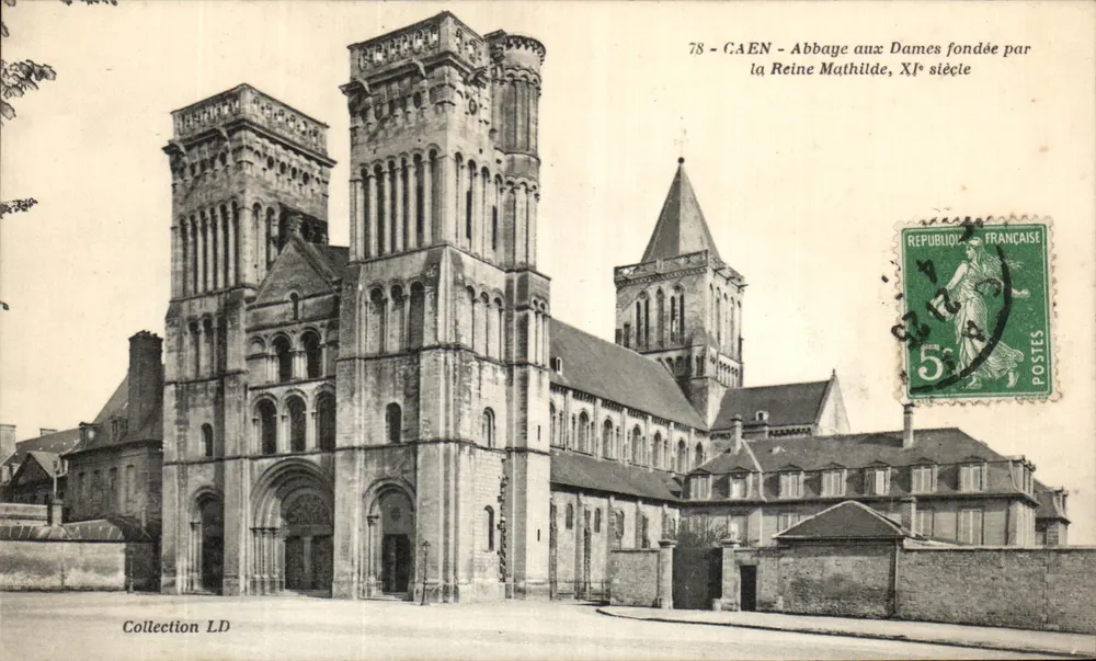 Caen — Abbaye aux Dames gegründet von Königin Mathilde, 10. Jahrhundert — Sammlung LD - Vorderseite