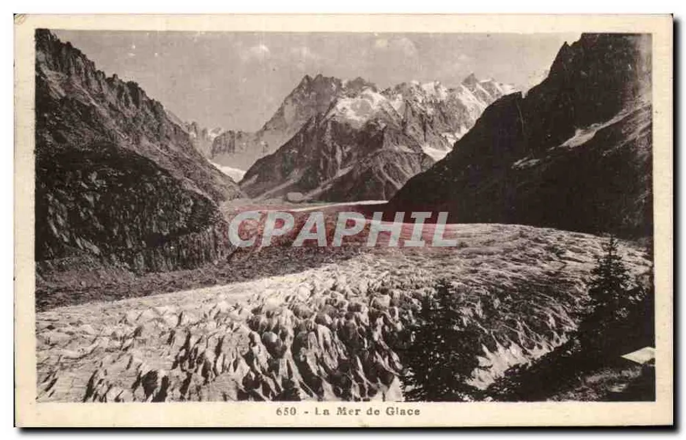 O Mar de Gelo — Glacier de Géant — L. Morand, foto-editora (n° 650) - Frente
