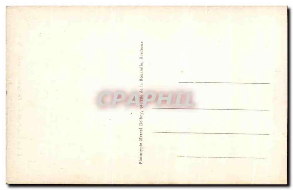 Bordeaux - As Colunas Rostrais - M. D. - Marcel Delbouy - Verso