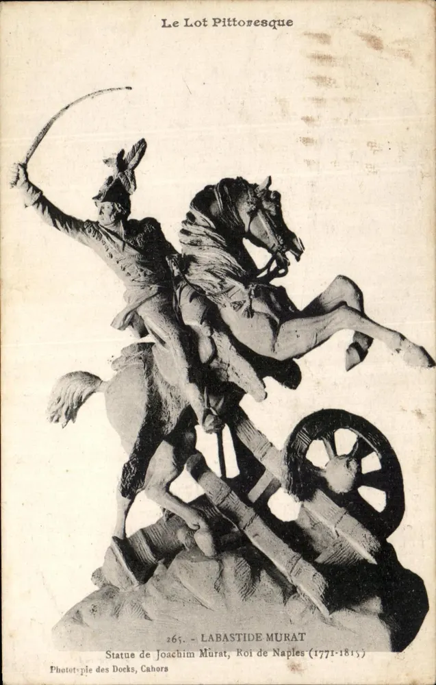Statue von Joachim Murat, König von Neapel (1771-1815) — Labastide-Murat — Phototype des Docks, Cahors - Vorderseite