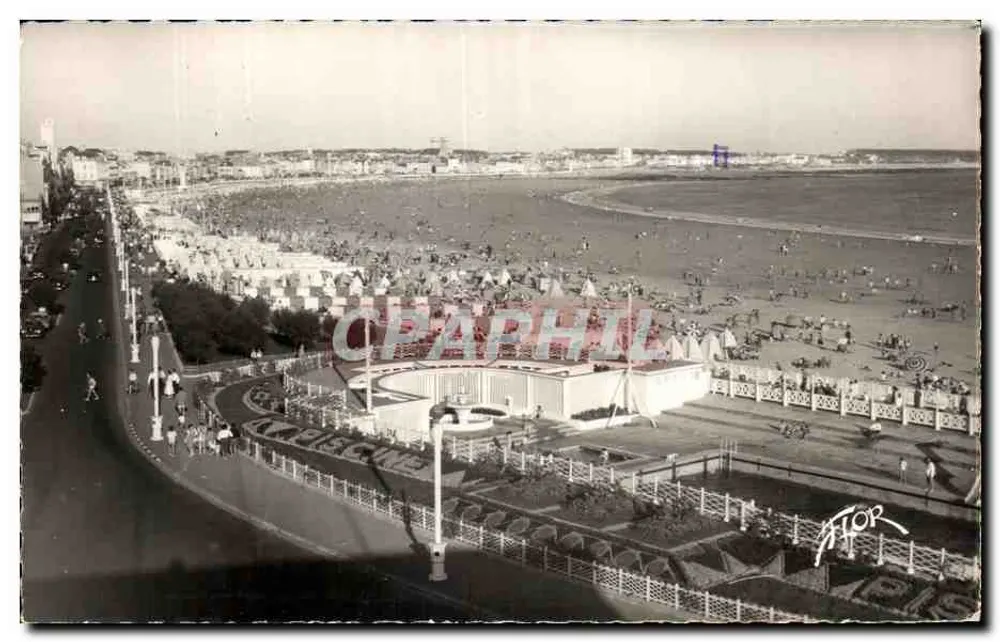 Les Sables-d'Olonne — Die Strandpromenade und der Rambai — Ausgabe Ariston - Vorderseite