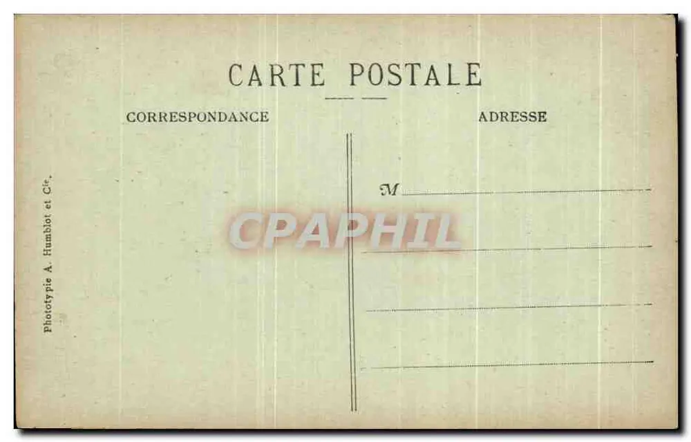NANCY — Porte de la Craffe — Phototypie A. Humblot et Cie, n°6 - Verso