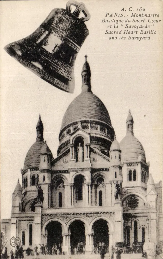 Paris - Montmartre - Basilique du Sacré-Cœur et la "Savoyarde" - Vorderseite