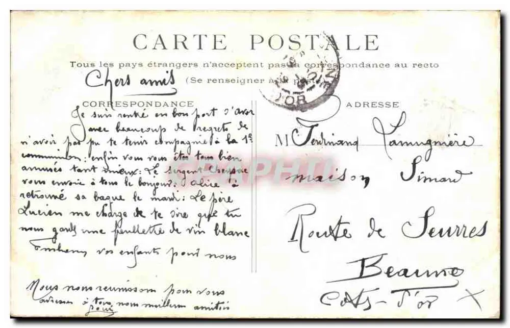 Paris - Invalides — editor desconhecido, número de série não visível - Verso