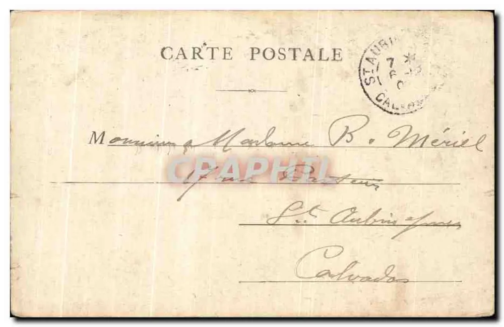 Paris — Buste de Th. de Banville sur socle — éditeur anonyme - Verso