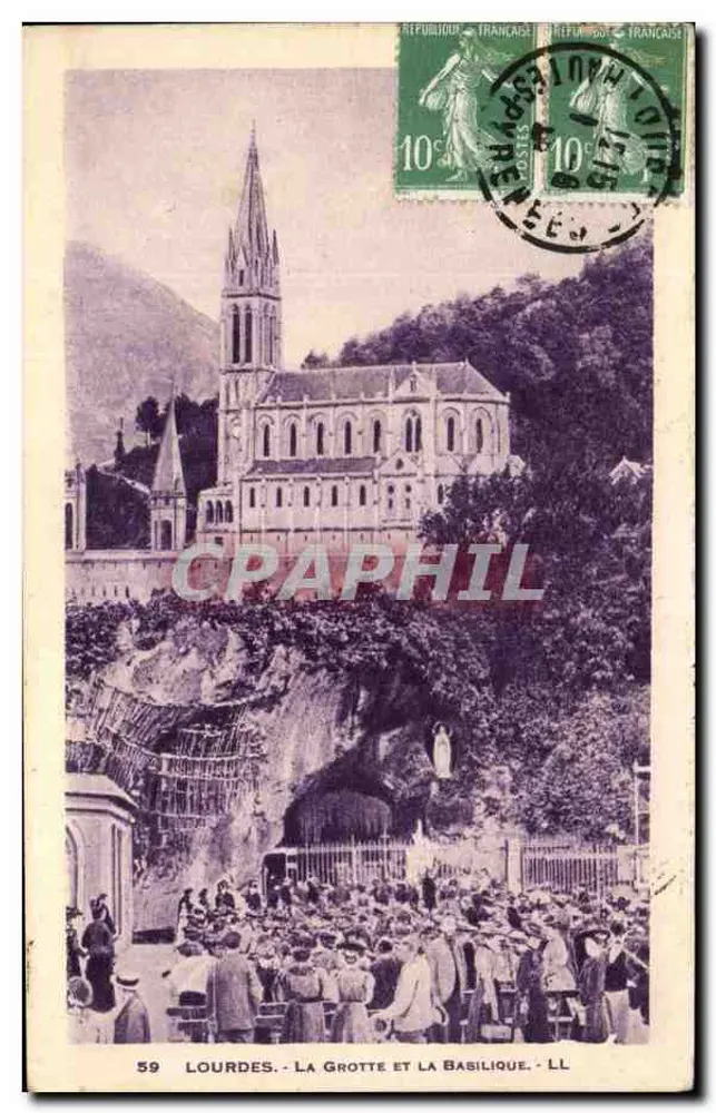 Lourdes - A Gruta e a Basílica — LL, n°59 - Frente