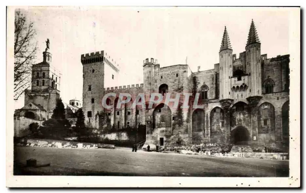Avignon — Palácio dos Papas — Edição Roux et Lacombe - Frente
