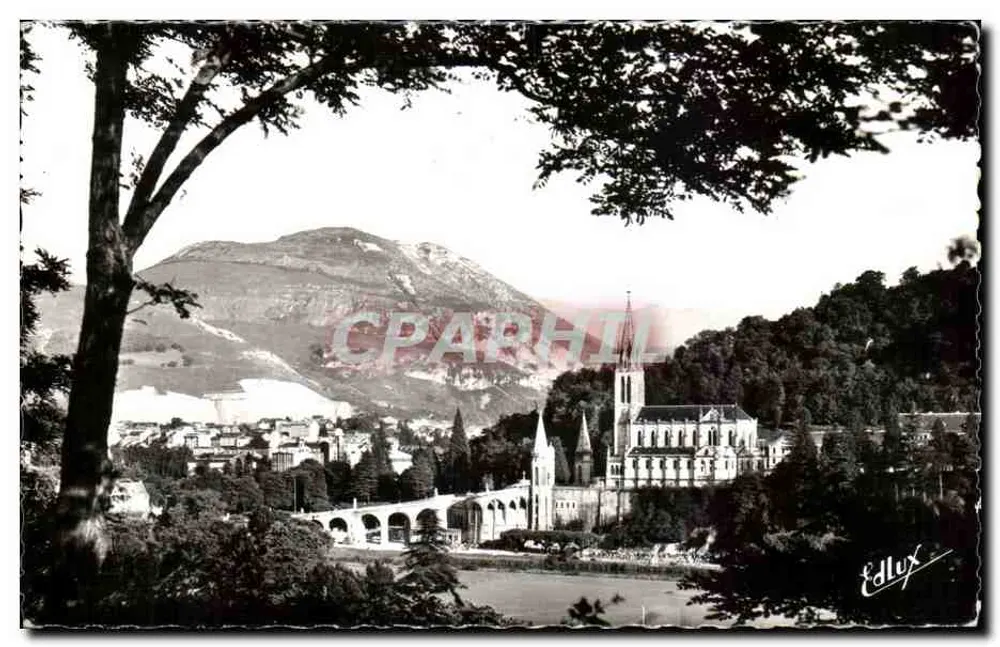 Lourdes — A Basílica e o Pic du Jer — Edlux - Frente