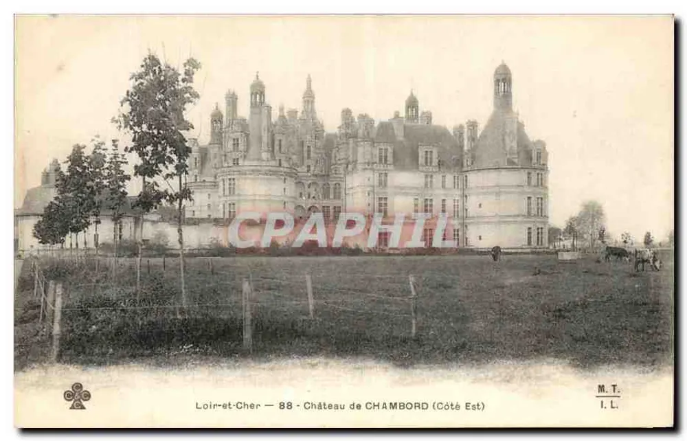 Castelo de Chambord — Lado Leste — M.T. I.L. - Frente