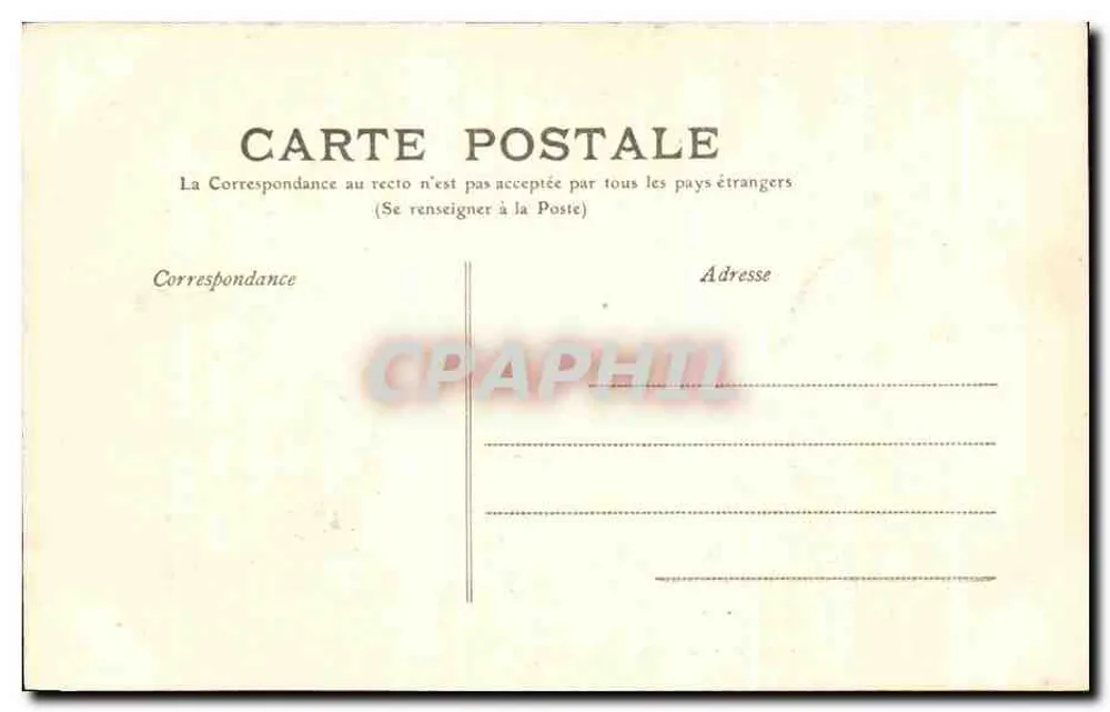 Castelo de Chambord — Lado Leste — M.T. I.L. - Verso