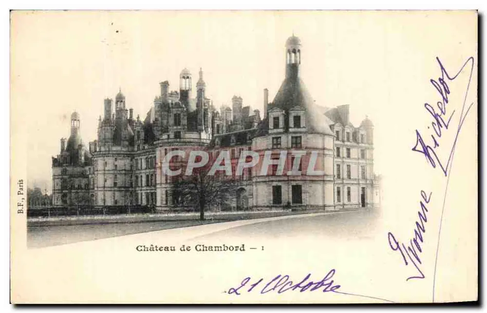 Castelo de Chambord — B.F., Paris — n°1 - Frente