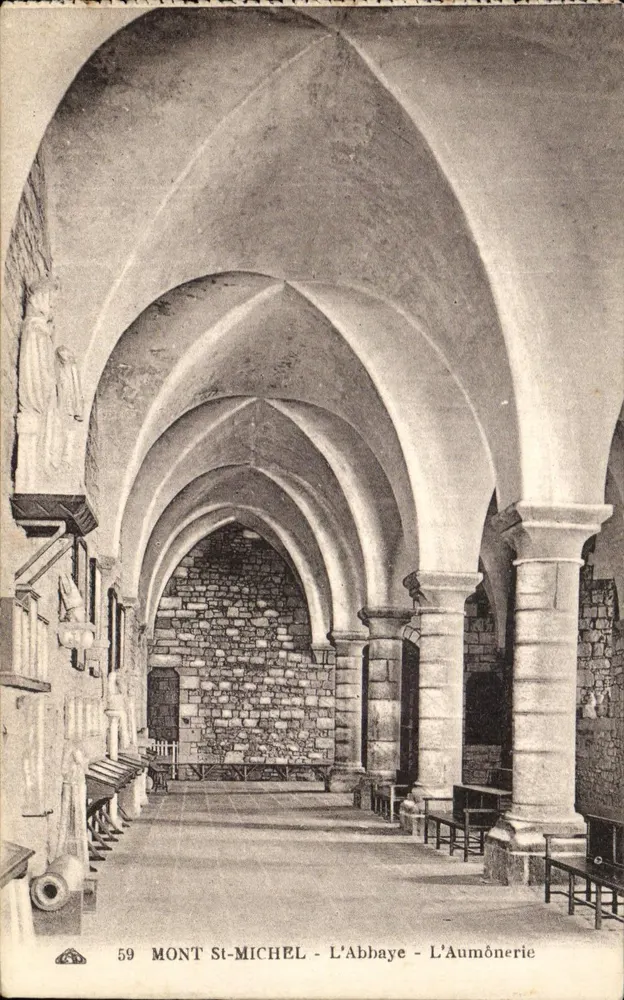 Mont-Saint-Michel - Die Abtei - Die Aumônerie - Vorderseite