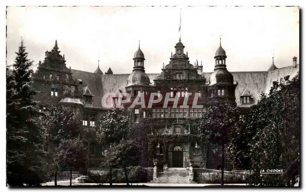 La Cigogne — Facha de la Hôtel du Gouverneur en Metz — Ed. Strasbourg - Anverso